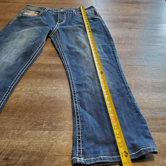 Live Hard Jeans Size 12 Bootcut Flare RN94894 - Picture 9 of 14